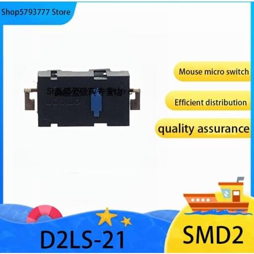 10PCS brand new original 2-pin blue dot mouse micro switch D2LS-21 For Anywhere MX Logitech M905 dedicated replacement ZIP