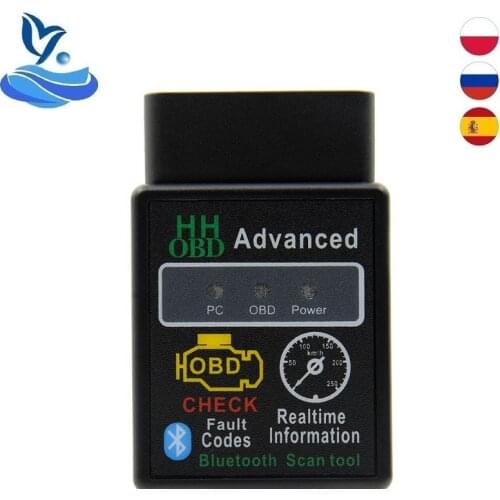 2020 Mini ELM327 V1.5 PIC18F25K80 OBD2 Scanner ELM 327 1.5 OBDII Bluetooth Diagnostic Scan Tool ELM 327 V1.5 25K80 Chip