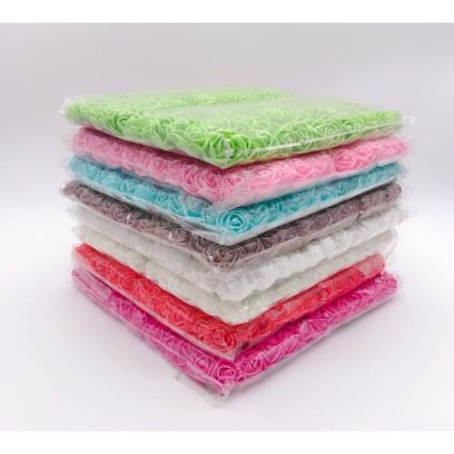 144pcs 2cm Mini Foam Rose Artificial Flower Bouquet Multicolor Rose Wedding Flower Decoration Scrapbooking Fake Rose Flower