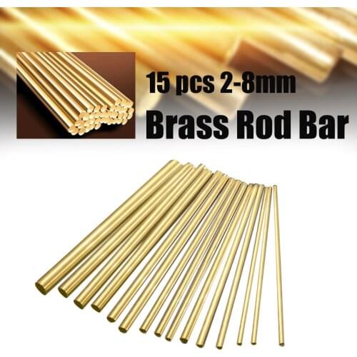 15pcs 2-8mm Welding Solder Rods Gold Sifbronze Brazing Welder Rods Brass K Gold Platinum Jewelry for Welding Tools