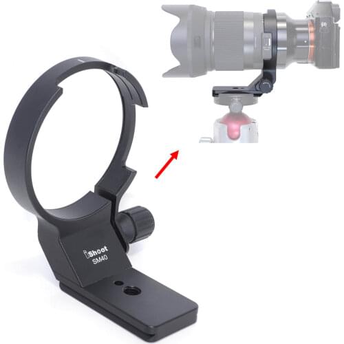 82mm CNC Metal Lens Collar Tripod Mount Ring with ARCA-SWISS Type Quick Release Plate for Sigma 40mm f/1.4 DG HSM Art Lens