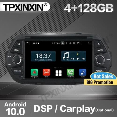 128G Carplay Car Radio 2 Din Stereo Receiver Android 10 For Fiat Egea 2016 GPS Player Audio Recorder Head Unit