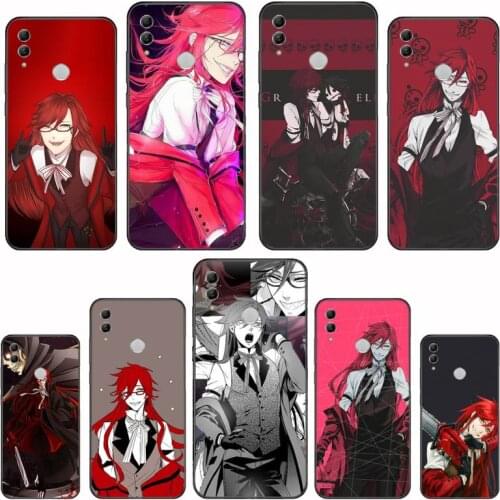 Kuroshitsuji Black Butler Grell Sutcliff Shell Phone Case For Huawei Honor 7C 7A 8X 8A 9 10 10i Lite 20 NOVA 3i 3e