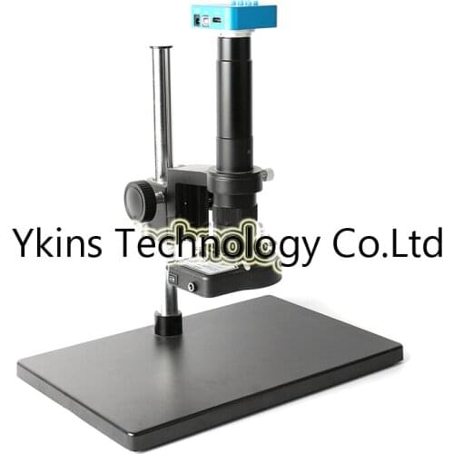 20MP 1080P 60FPS Full HDMI USB industrial video digital phone repair microscope camera 144 adjustable Led ring light bulbs