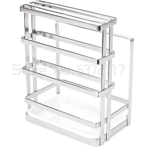 Household 304 stainless steel knife holder tool holder cutting board cutting board household vegetable cutter storage drain rack