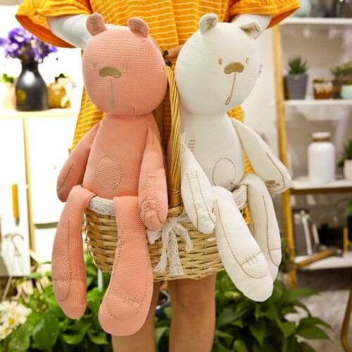 Newborn Toy Baby Cartoon Animal Rabbit Wool Doll Baby Appease Doll Toy Baby Accompanying Doll 0-24 Months Baby Wool Toy