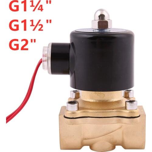 Electric Water valve Solenoid Normally closed One-Way DN08 10 15 20 25 35 40 gas CO2 Coil DC12 24V AC24V 110V 220V brass