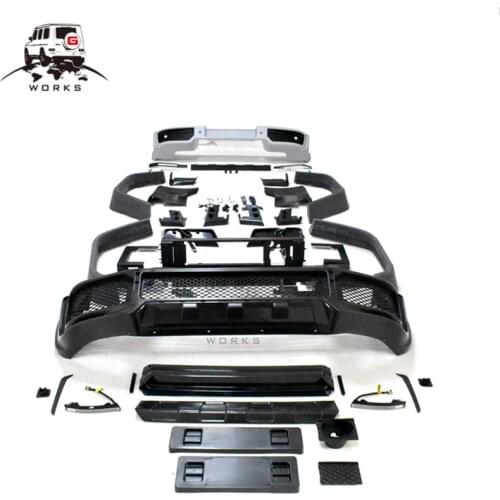 Hot sale W463 to new G W464 ko style body kit pp material front bumper fender rear bumper carparts G63 G500 G350d W463 W463A