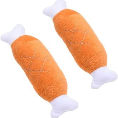 Dog Toy Pet Bite Resistant Plush Puppy Squeaky Toy Dog Toys Puppy Pet Play Chew Toys Chicken Legs Plush Squeaky Toy For Dogs