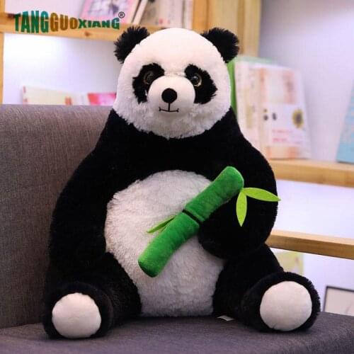 50cm Cute Giant Panda Bear Plush toy soft Stuffed Animal Doll Pillow Cartoon lovely birthday Gift for baby kid Xmas Playmate