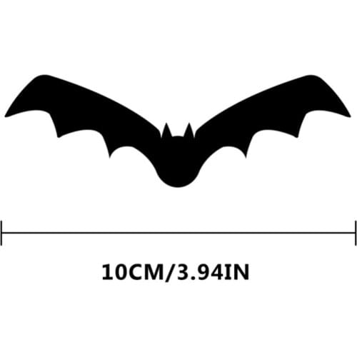 Halloween Sticker Little Spider Bat Pumpkin Shaped Sticker Halloween Decor Wall Door Glass Window Refrigerator Decal