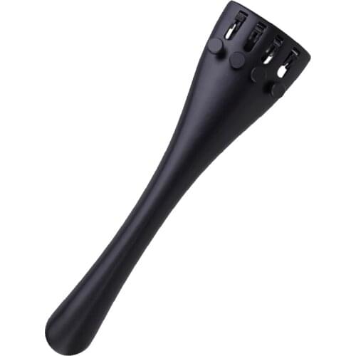 Tooyful High Quality 4/4 Cello Tailpiece With 1Pc 4 Fine Tuners Aluminum Alloy Durable Strong for Cello Violin Accessory Black