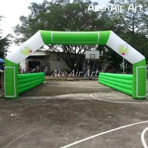 New arrived free standing Inflatable start/finish line,car races archway running gate with removable banners for sport
