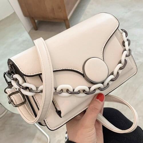 Solid Color Flap Womens Designer Shoulder Crossbody Bags for Women 2021 Small Female Fashion Chain Handbag Travel Messenger Bag