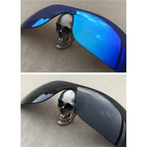 Firtox True Polarized Enhanced Replacement Lenses for-Oakley Batwolf OO9101 Sunglass (Lens Only) - Blue+Black