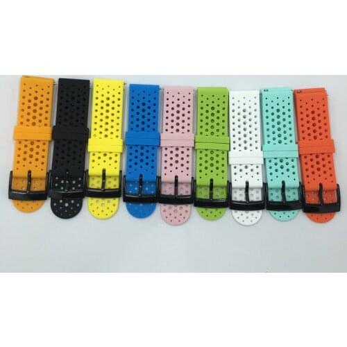 24mm Silicone Sport Band For Suunto 7 smart watch Wrist Strap Watchband Replaceable Accessories Watchbands
