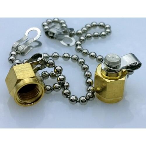 Golden SMA connector Dust cap with chain SMA connector metal protective cap 10pcs/lot