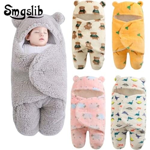SMGSLIB Baby Blanket Cotton Baby Goods Newborns swaddle me wrap sleepping bag decke cobertor infantil bebek kundak bebe invierno