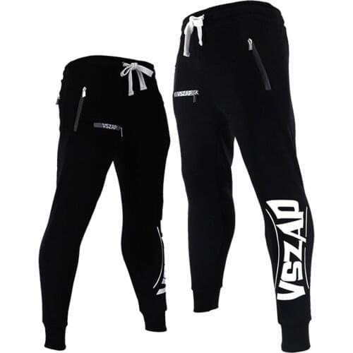 VSZAP sports fitness MMA jogging combat and velvet long pants fighting guard pants male loose training casual autumn and winter
