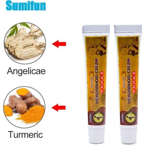 New Sumifun 1Pcs Chinese Hemorrhoids Ointment Internal And External Anal Fissure Cream Pain Reliving Chinese Medical Plasters