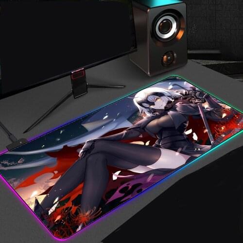Mouse Pad RGB Keyboard Pad Gaming Accessories Computer Mouse Pad Mausepad Gaming Accessories Large Mouse Pad Anime Mousepad