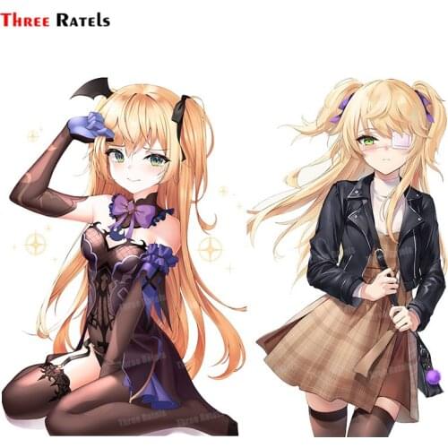 Three Ratels A293 Fischl For Genshin Car Stickers Anime Decal Windshield Waterproof Sunscreen Decals Decoration Auto Accessories