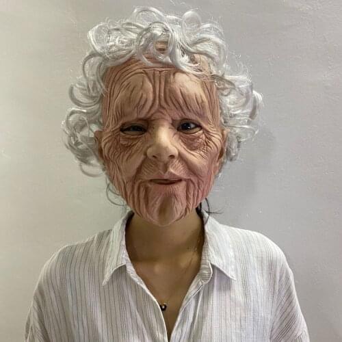 Fun Toys Another Me-The Elder Halloween Holiday Funny Masks Supersoft Old Man Adult Mask Shocker Toys For Costume Party Antistre