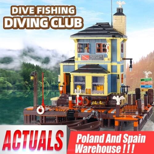 Yeshin 12001 Street Building Toys The Dive Shop Model 16050 Building Blocks Bricks Assembly Kits Toys As Kids Christmas Gifts