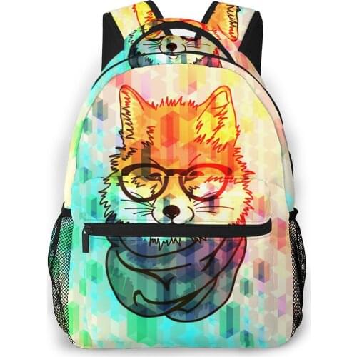 OLN Women Backpack Kids School Bag for Teenage Girls Hipster Fashion Fox Female Laptop Notebook Bagpack Travel Back Pack 2021