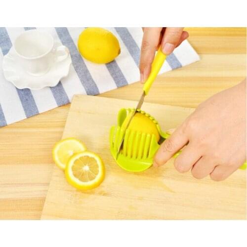 1PC Tomato Slicer Fruits Cutter Potato Lemon Shreadders Slicer Kitchen Cooking Tools Random Color KX 023