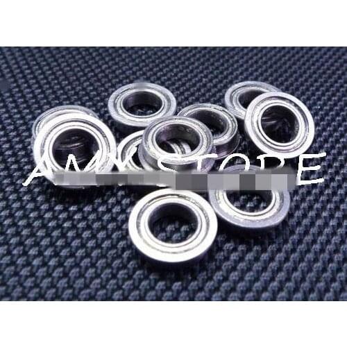 10PCS) MF106ZZ (6x10x3mm) Metal Shielded FLANGED Ball Bearing Bearings MF106z
