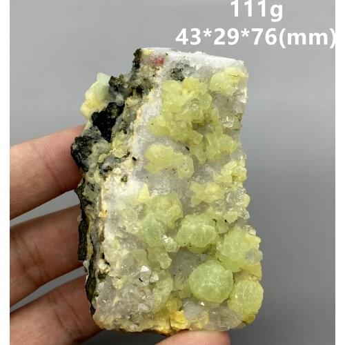 100% rare Natural Prehnite and Crystal Symbiotic Mineral Specimens stones and crystals healing crystals quartz gemstones