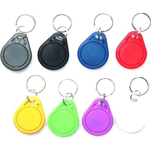 100pcs UID RFID Tag keyfob for Mif 1k s50 13.56MHz Writable Block 0 HF ISO14443A Used to Copy Cards