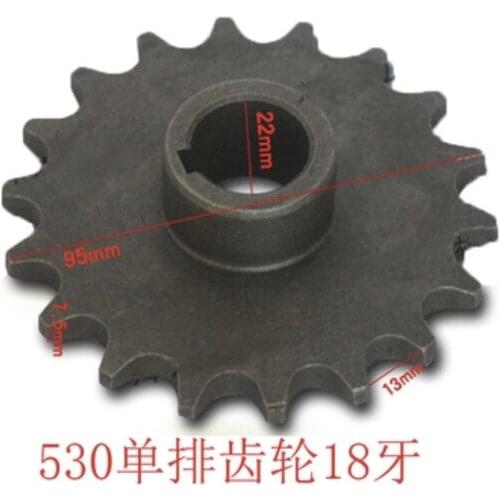 2Pieces/Lot 530 Single Row Gear -18Teeth Electric Tricycle Motor Chain Gear