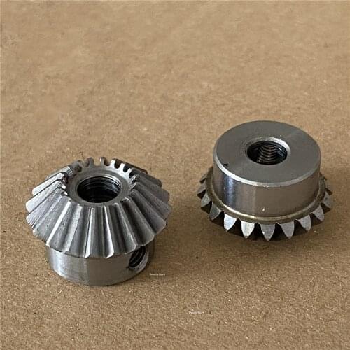 2X 1M 20T Straight bevel gear Steel/Copper 90° degree drive steering gear 5/6/6.35/8MM Hole