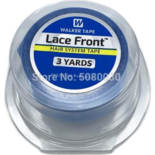 3 yards blue tape Wholesale Lace front support strong double tape for toupees or wigs walker tape