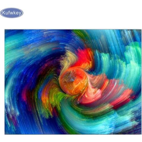 5D Diy diamond painting cross stitch"Colored line clouds"home decoration,crafts, mosaic diamond embroidered rhinestones,flower