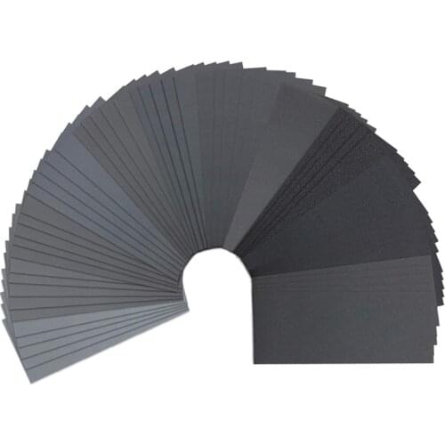 65Pcs Wet Dry Sandpaper 120 to 3000 Grit Assortment 9 x 3.6 Inches for Automotive Sanding, Polishing, Dry or Wet Sanding