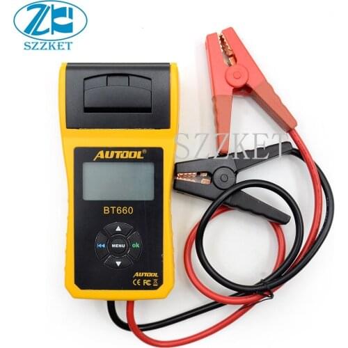 Automatic battery testing thermal printer BT660, multi-language battery tester thermal printer BT-660