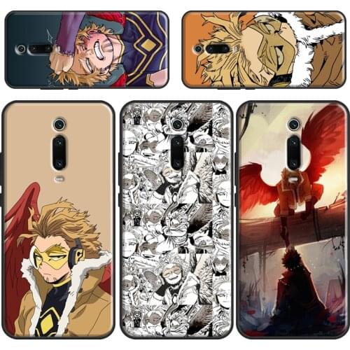 BNHA Hawks Coat Anime For Xiaomi Mi 11 Lite Case For Xiaomi Mi 11 Ultra 9 10 Lite 10T Pro POCO F3 M3 X3 Pro Case