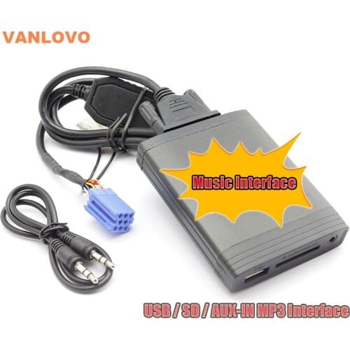 YATOUR Digital Music Changer AUX SD USB MP3 Adapter for Renault Clio Twingo Laguna Megane Scenic Escape Tuner List Update List