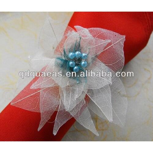 Wedding napkin ring decoration flower
