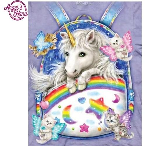 DIY 5D Diamond Mosaic cartoon unicorn 3d Diamond Painting Cross Stitch Kits Handmade Diamond Embroidery Pattern Rhinestone