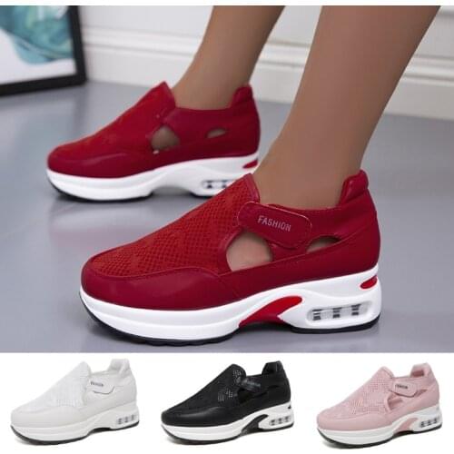Women Sneakers Breathable Casual Outdoor Light Weight Running Shoes Thick Air Sole Comfort Walking Shoes Zapatillas Mujer
