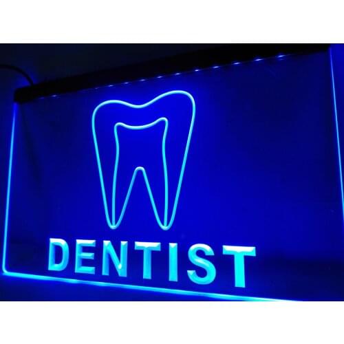 LB825- Dentist Tooth Hospital Display LED Neon Light Sign home decor crafts
