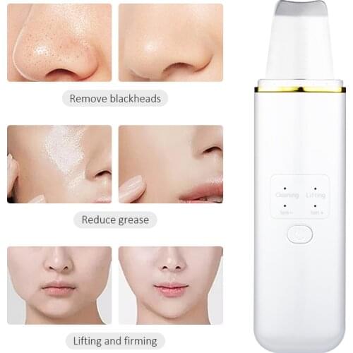 3in1 Multifunctional Electric Skin Scrubber Clean Tighten Pores Household Beauty Instrument Tool Rechargeable Skin Scrubber 42D