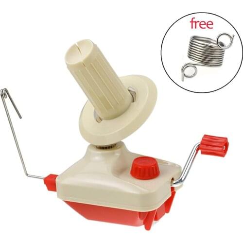 Wool Winder Yarn Ball Cakes Winder Set for Crochet Hooks Kit Hand Operated Winding Machine Sewing Accessories With Spring Guides