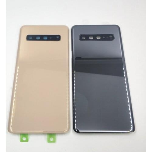 New Battery Cover Back Cover Rear Glass Rear with Camera Lens for Samsung Galaxy S10 5G G977 G977F 5G Version