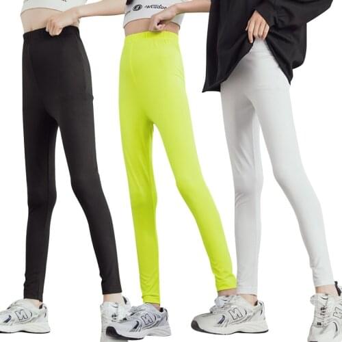 Girls Slim Pants Solid Color Leggings Girl Spring Autumn Pants Kids Casual Style Girl Clothes 6 8 10 12 14