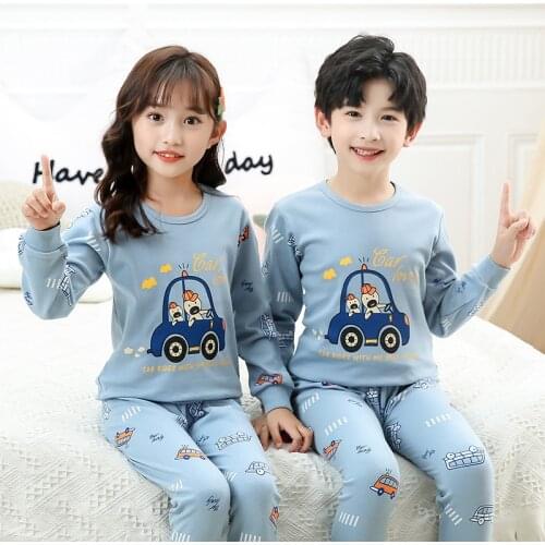 2020 Autumn Childrens Pajamas Sets Kids Clothing Suit Baby Boys Pyjamas Totoro Cartoon Nightwear Gilrs Sleep Suit Child Pyjamas